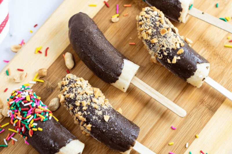 Banana Popsicles